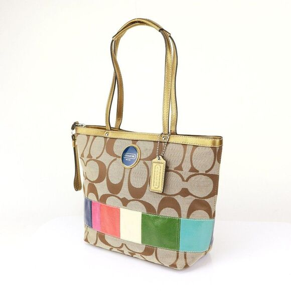 Coach Limited Edition Rainbow LGBTQ Shopper Lunch Bag Tote - Picture 6 of 11